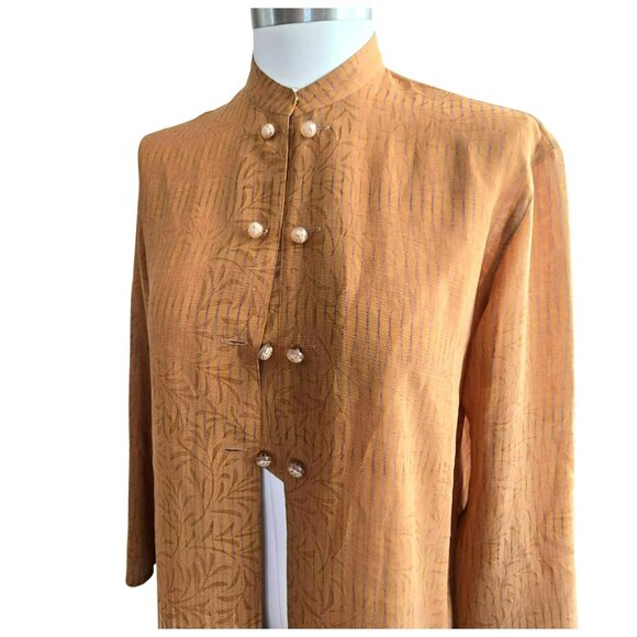 Gianni Lo Giadice Milano Sz 40 Long Sleeve Textured Jacket Button Closure HS163 - Picture 13 of 13